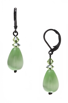 Annie Drop Earring - Peridot Green