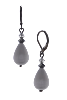 Annie Drop Earring - Gray