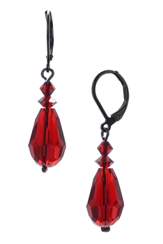 Annie Drop Earring - Red