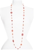 Annie Illusion Necklace - Coral