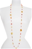 Annie Illusion Necklace - Orange / Yellow Multi