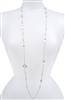 Annie Illusion Necklace - White Cats Eye