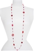 Annie Illusion Necklace - Pink