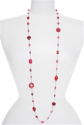 Annie Illusion Necklace - Pink