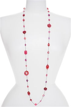 Annie Illusion Necklace - Pink