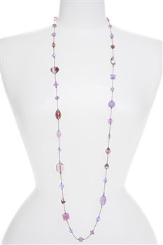 Annie Illusion Necklace - Violet