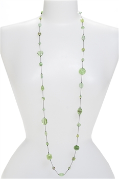 Annie Illusion Necklace - Peridot Green
