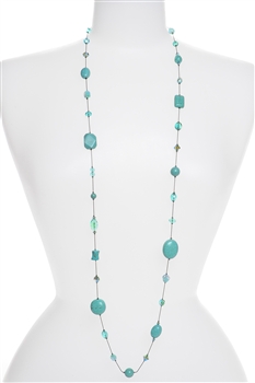 Annie Illusion Necklace - Turquoise