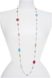 Annie Illusion Necklace - Pastel Multi