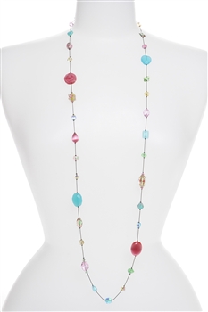 Annie Illusion Necklace - Pastel Multi