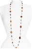 Annie Illusion Necklace - Brown Mix