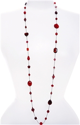 Annie Illusion Necklace - Red Mix