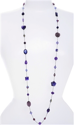 Annie Illusion Necklace - Purple Mix