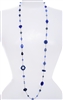Annie Illusion Necklace - Navy / Blue Mix