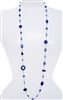 Annie Illusion Necklace - Navy / Blue Mix