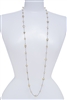 Illusion Long Pearl Necklace - Cream