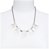 White Crystal Statement Necklace