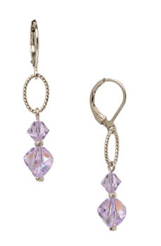 Lyla Drop Earring - Violet