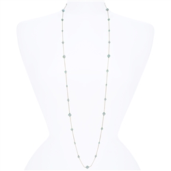 Lyla Necklace - Aqua Opal