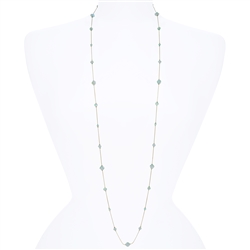 Lyla Necklace - Aqua Opal