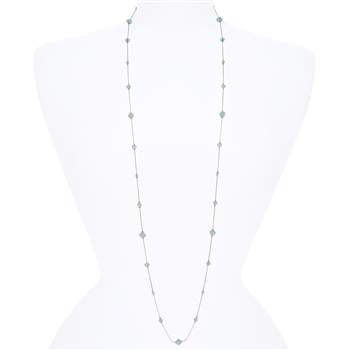 Lyla Necklace - Aqua Opal