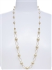 Lauren Pearl Necklace - Cream