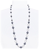 Lauren Pearl Necklace - Hematite