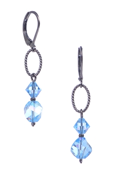 Melinda Drop Earring - Lt. Sapphire