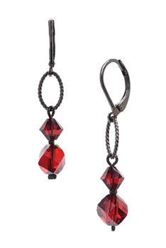 Melinda Drop Earring - Red