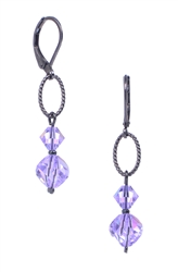 Melinda Drop Earring - Violet