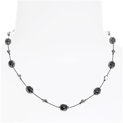 Melinda Necklace - Hematite