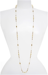 Natalie Long Necklace - Gold Shimmer