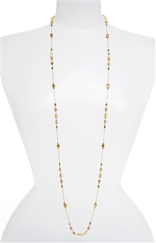 Natalie Long Necklace - Gold Shimmer