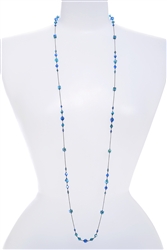 Natalie Long Necklace - Teal