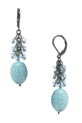 Ronnie Fabulous Long Earring - Turquoise