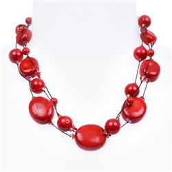 Ronnie Fabulous Necklace - Coral
