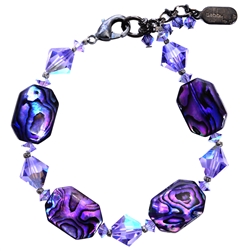 Ronnie Mae Bracelet - Purple Abalone