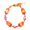 Ronnie Mae Bracelet - Orange / Pink