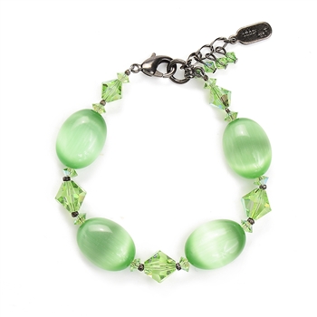 Ronnie Mae Bracelet - Peridot Green