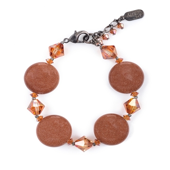 Ronnie Mae Bracelet - Goldstone