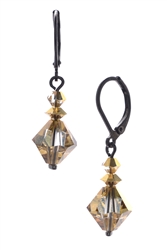 Ronnie Mae Drop Earrings - Gold Crystal