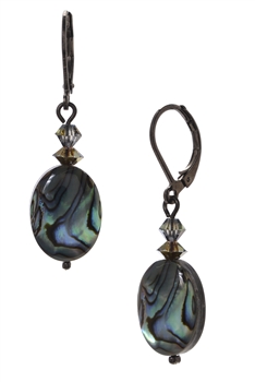 Ronnie Mae Drop Earrings - Natural Abalone