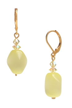 Ronnie Mae Drop Earrings - Soft Yellow