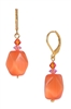 Ronnie Mae Drop Earrings - Orange / Pink