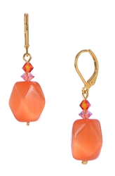Ronnie Mae Drop Earrings - Orange / Pink