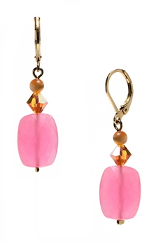 Ronnie Mae Drop Earrings - Pink / Orange