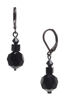 Ronnie Mae Drop Earrings - Jet Black