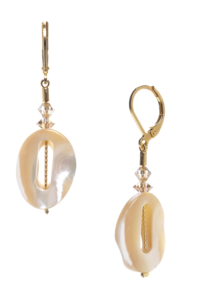 Ronnie Mae Mother of Pearl Earrings | Shell Drop Earrings