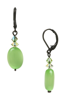 Ronnie Mae Drop Earrings - Peridot Green