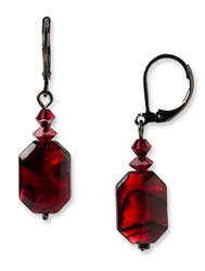 Ronnie Mae Drop Earrings - Red Abalone